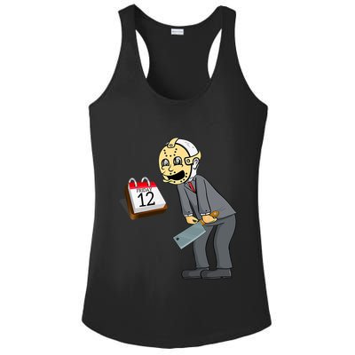 Hilarious Friday 12th Funny Horror Movie Parody Ladies PosiCharge Competitor Racerback Tank