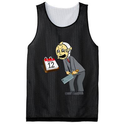 Hilarious Friday 12th Funny Horror Movie Parody Mesh Reversible Basketball Jersey Tank