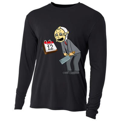 Hilarious Friday 12th Funny Horror Movie Parody Cooling Performance Long Sleeve Crew