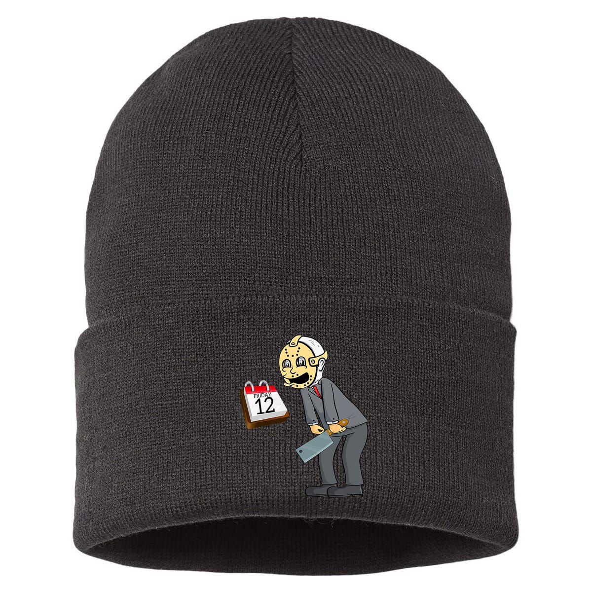 Hilarious Friday 12th Funny Horror Movie Parody Sustainable Knit Beanie