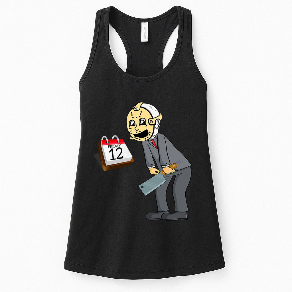 Hilarious Friday 12th Funny Horror Movie Parody Womens Tank Top