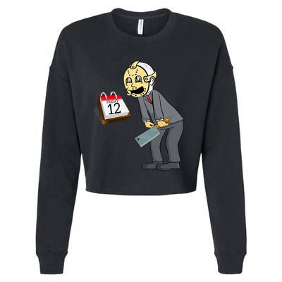 Hilarious Friday 12th Funny Horror Movie Parody Cropped Pullover Crew
