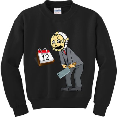 Hilarious Friday 12th Funny Horror Movie Parody Kids Sweatshirt