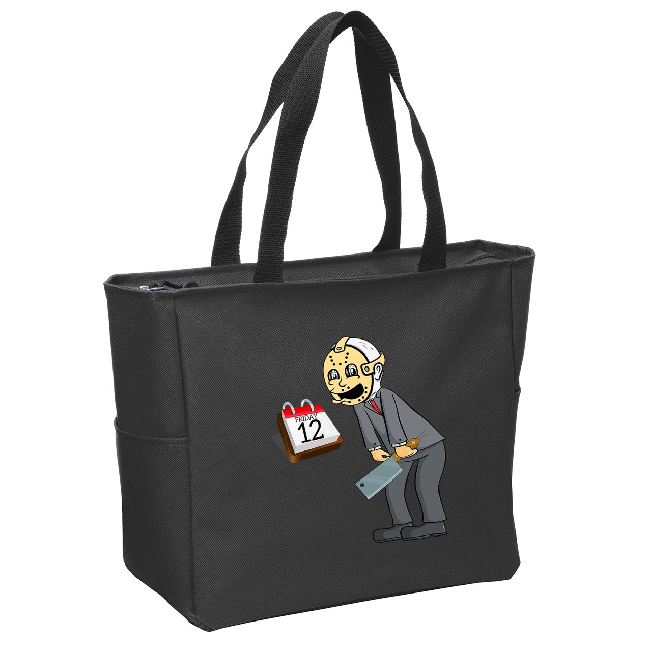Hilarious Friday 12th Funny Horror Movie Parody Zip Tote Bag