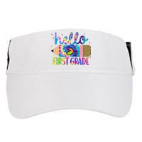 Hello First 1st Grade Back To School Teachers Adult Drive Performance Visor