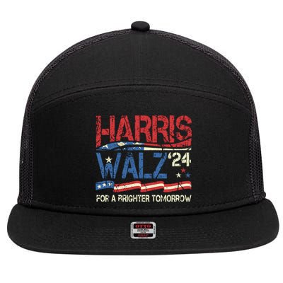 Harriswaltz Forward 2024 Kamalaharris Forward 7 Panel Mesh Trucker Snapback Hat