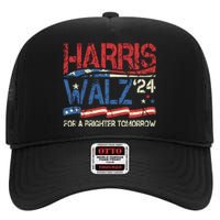 Harriswaltz Forward 2024 Kamalaharris Forward High Crown Mesh Back Trucker Hat