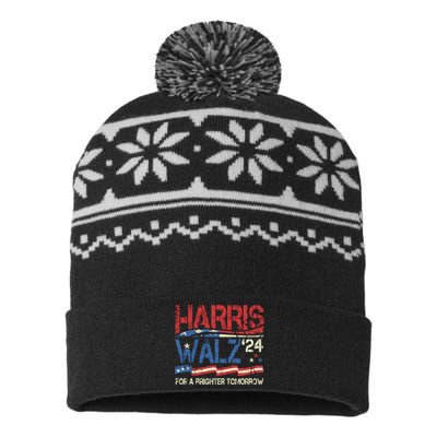 Harriswaltz Forward 2024 Kamalaharris Forward USA-Made Snowflake Beanie