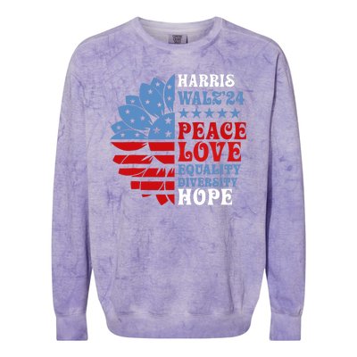 Harriswaltz Forward 2024 Colorblast Crewneck Sweatshirt