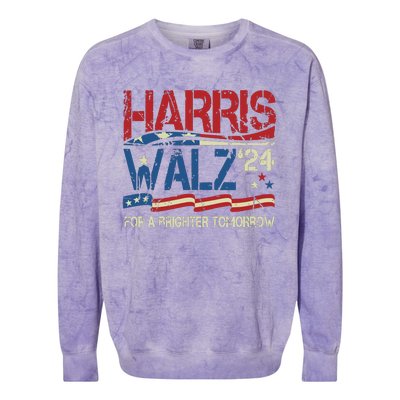 Harriswaltz Forward 2024 Kamalaharris Forward Colorblast Crewneck Sweatshirt