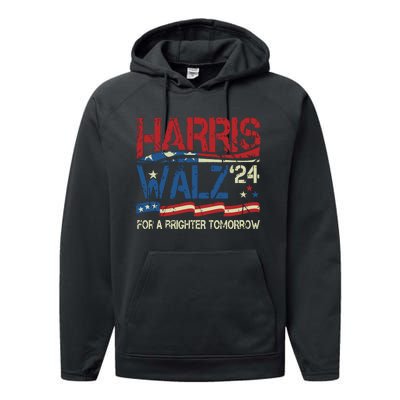 Harriswaltz Forward 2024 Kamalaharris Forward Performance Fleece Hoodie