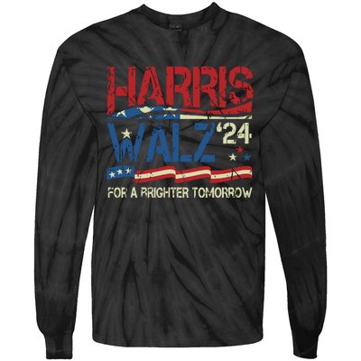 Harriswaltz Forward 2024 Kamalaharris Forward Tie-Dye Long Sleeve Shirt