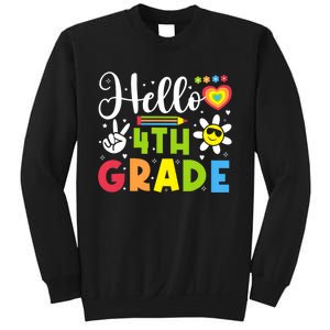 Hello Fourth 4th Grade Happy First Day Of School Sweatshirt