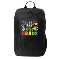 Hello Fourth 4th Grade Happy First Day Of School City Backpack