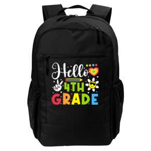 Hello Fourth 4th Grade Happy First Day Of School Daily Commute Backpack