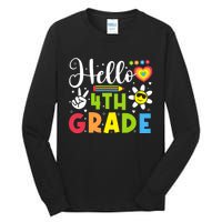 Hello Fourth 4th Grade Happy First Day Of School Tall Long Sleeve T-Shirt