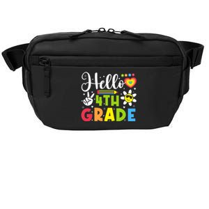 Hello Fourth 4th Grade Happy First Day Of School Crossbody Pack