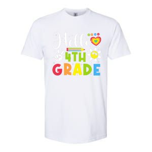 Hello Fourth 4th Grade Happy First Day Of School Softstyle CVC T-Shirt