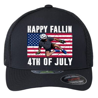 Happy Fallen 4th Of July Funny Joe Biden Bicycle Flexfit Unipanel Trucker Cap