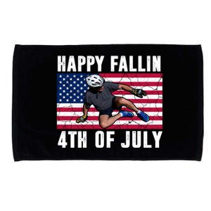 Happy Fallen 4th Of July Funny Joe Biden Bicycle Microfiber Hand Towel