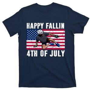 Happy Fallen 4th Of July Funny Joe Biden Bicycle T-Shirt