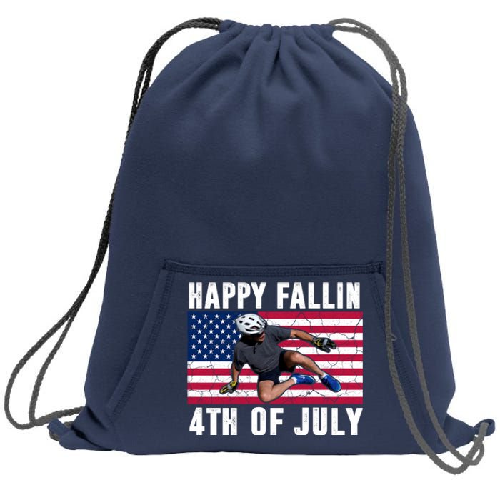 Happy Fallen 4th Of July Funny Joe Biden Bicycle Sweatshirt Cinch Pack Bag