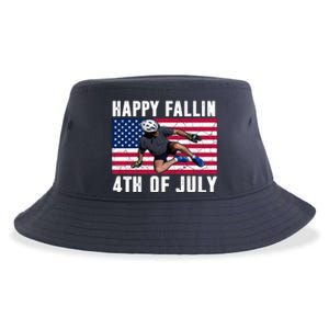 Happy Fallen 4th Of July Funny Joe Biden Bicycle Sustainable Bucket Hat