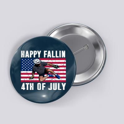 Happy Fallen 4th Of July Funny Joe Biden Bicycle Button