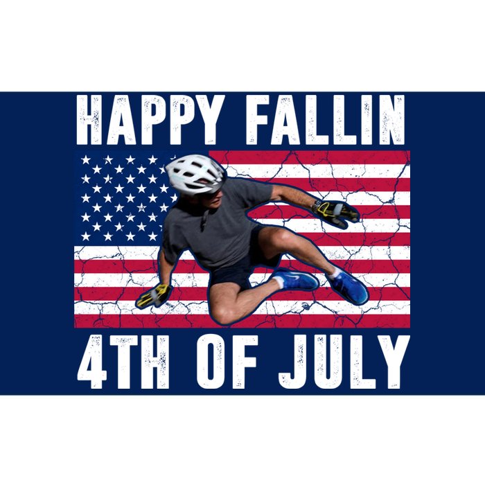 Happy Fallen 4th Of July Funny Joe Biden Bicycle Bumper Sticker