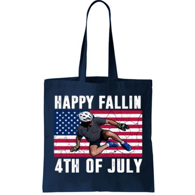 Happy Fallen 4th Of July Funny Joe Biden Bicycle Tote Bag