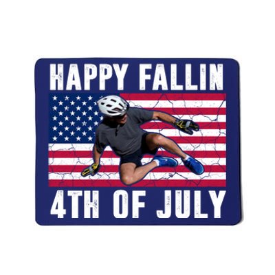 Happy Fallen 4th Of July Funny Joe Biden Bicycle Mousepad