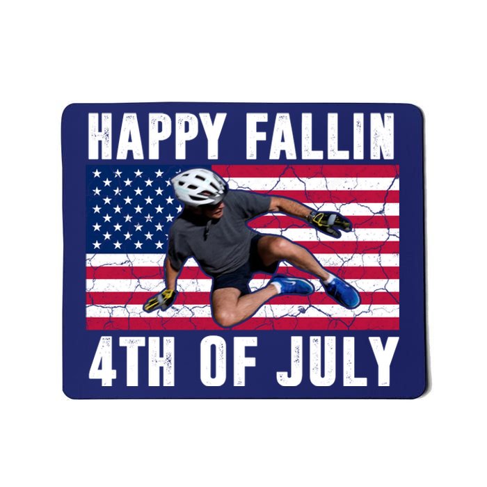 Happy Fallen 4th Of July Funny Joe Biden Bicycle Mousepad