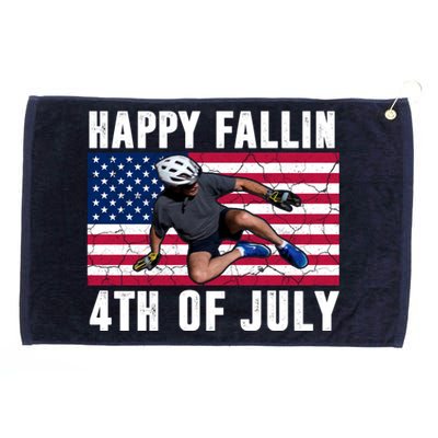 Happy Fallen 4th Of July Funny Joe Biden Bicycle Grommeted Golf Towel