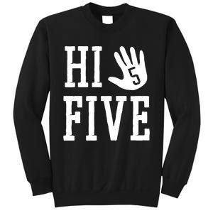 Hi Five 5 Years Old 5th Birthday Sweatshirt