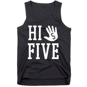 Hi Five 5 Years Old 5th Birthday Tank Top