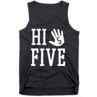 Hi Five 5 Years Old 5th Birthday Tank Top