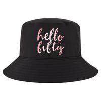 Hello Fifty 50th Birthday Squad 50 Year Old  WoM.e.n.s Cool Comfort Performance Bucket Hat
