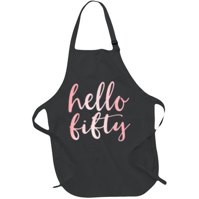 Hello Fifty 50th Birthday Squad 50 Year Old  WoM.e.n.s Apron