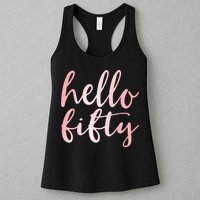 Hello Fifty 50th Birthday Squad 50 Year Old  WoM.e.n.s Womens Tank Top