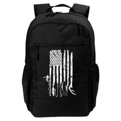 Hunting Fishing American Flag Patriotic Great Gift Backpack
