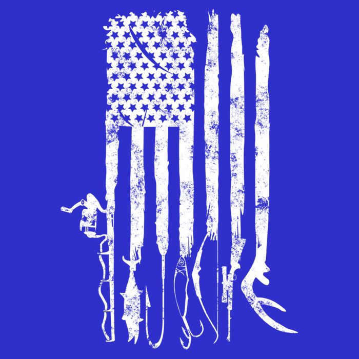 Hunting Fishing American Flag Patriotic Great Gift 16 in Basic Backpack