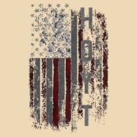 Hoyt Family American Flag Zip Tote Bag