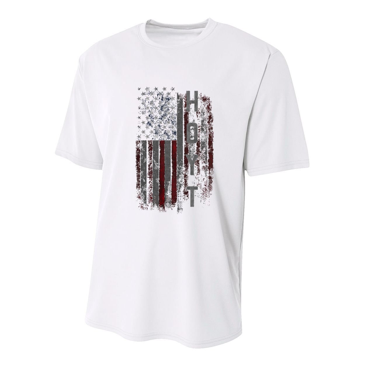 Hoyt Family American Flag Youth Performance Sprint T-Shirt