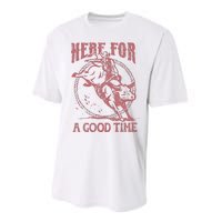 Here For A Good Time Cowboy Cowgirl Western Country Music Performance Sprint T-Shirt