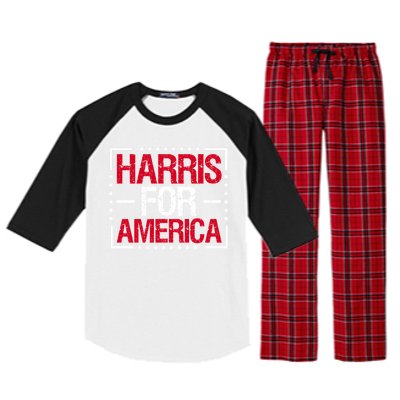 Harris For America Patriotic Graphic Raglan Sleeve Pajama Set