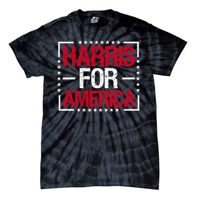 Harris For America Patriotic Graphic Tie-Dye T-Shirt