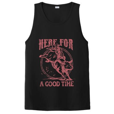 Here For A Good Time Cowboy Cowgirl Western Country Music PosiCharge Competitor Tank