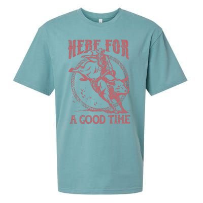 Here For A Good Time Cowboy Cowgirl Western Country Music Sueded Cloud Jersey T-Shirt