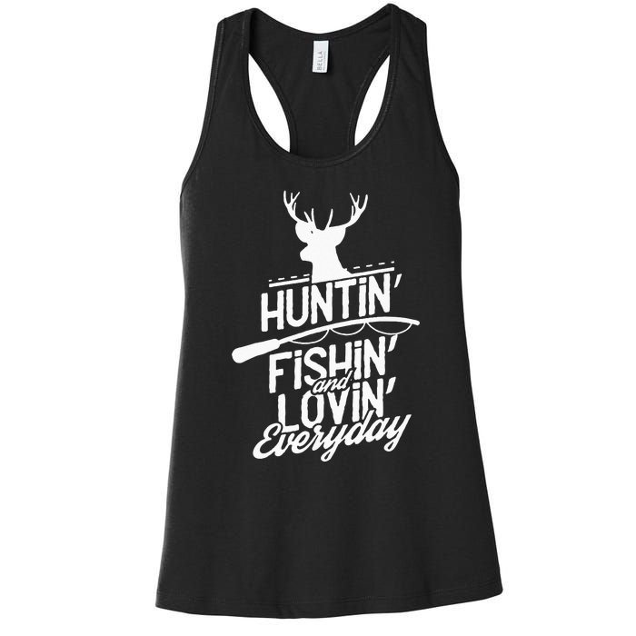 Hunting Fishing And Adorable Everyday Sports Women's Racerback Tank