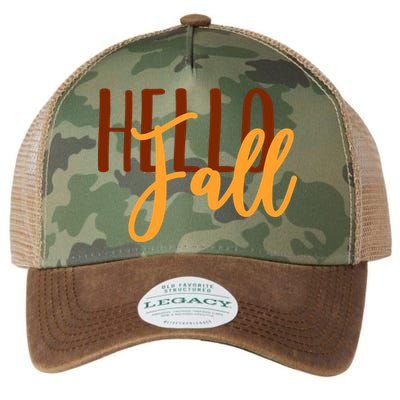 Hello Fall Autumn Lover Legacy Tie Dye Trucker Hat
